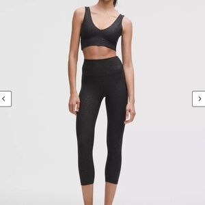 Lululemon Athletica Black Patterned Leggings